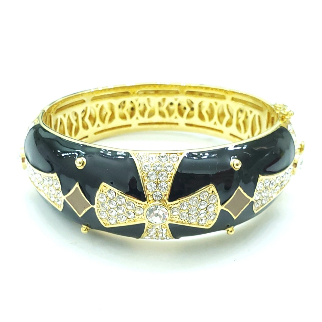 Joan Boyce Maltese Cross Epoxy Bangle